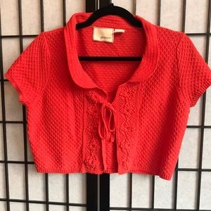 Anthropologie Guinevere Cropped Cardigan